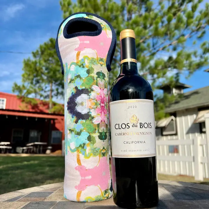 Nantucket Bloom Wine Sleeve