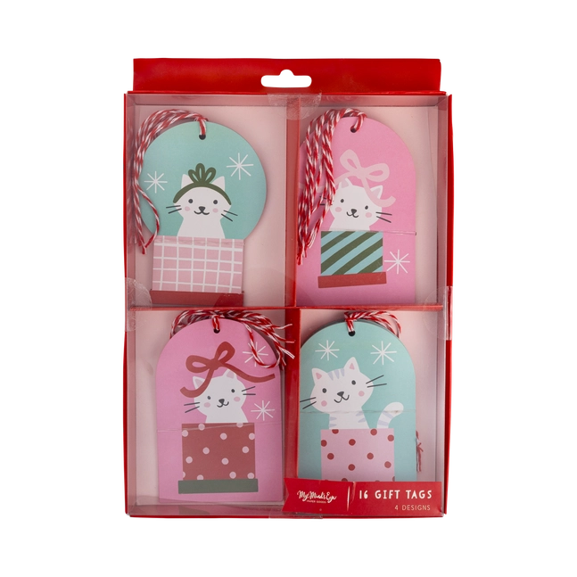 Christmas Cat Gift Tag Set