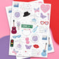 Taylor Swift Birthday Era Temporary Tattoos
