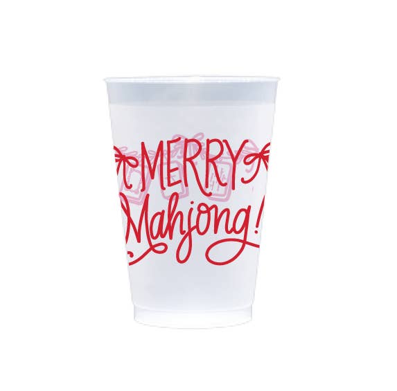 Red Merry Mahjong Frost Flex Cups