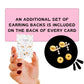 Birthday Cake Screwback Stud Earrings