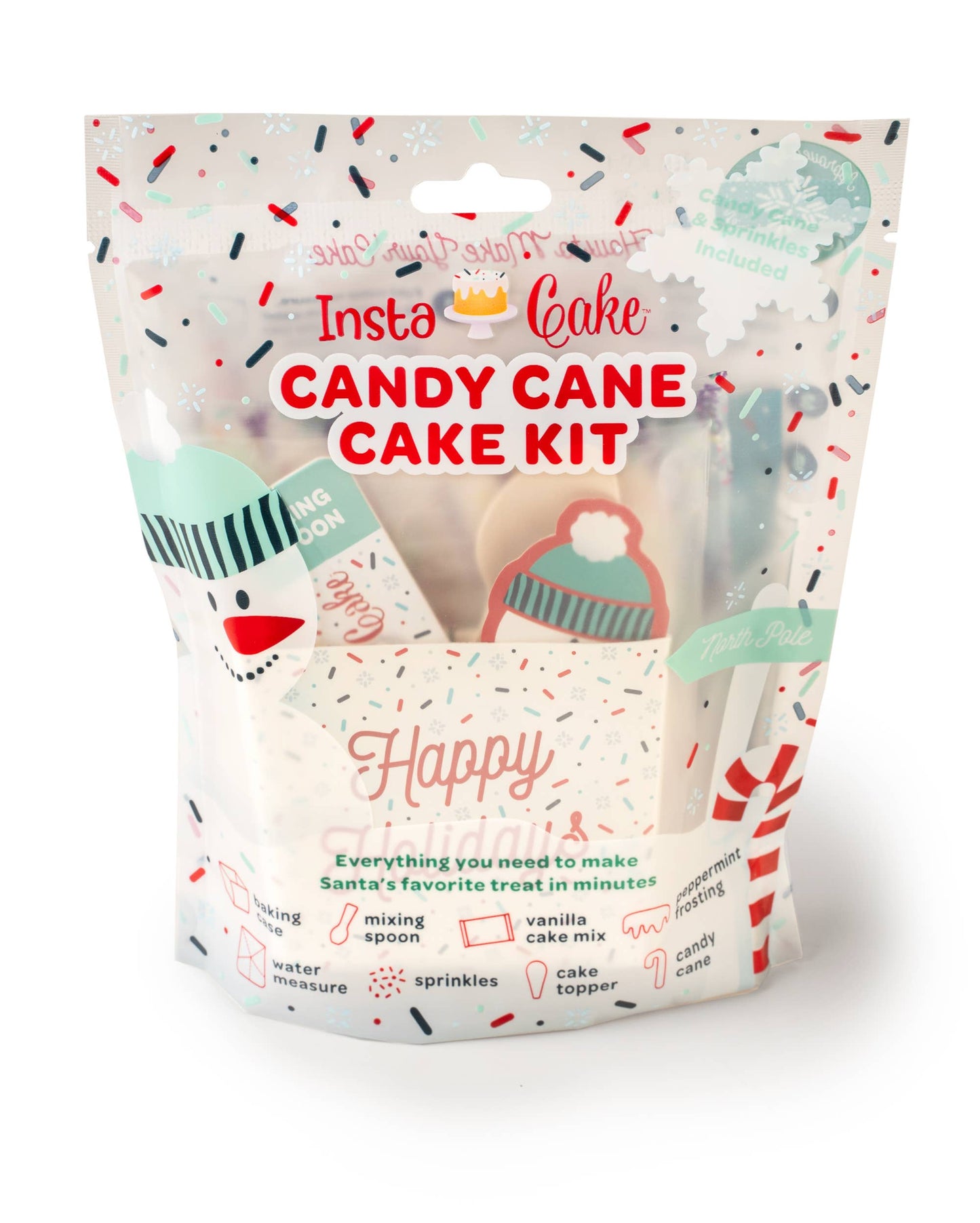 Holiday Candy Cane Cake Kit with Candy Cane Frosting