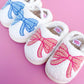 Pink Bow Slippers (Toddler/Kid Sizes)