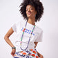 Allie Seed Bead Long Necklace: Navy and Multi