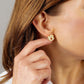 Auburn University Logo 24K Gold Plated Stud Earrings