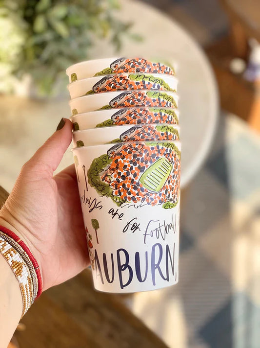 Reusable Party Cups (Set of 6): Auburn
