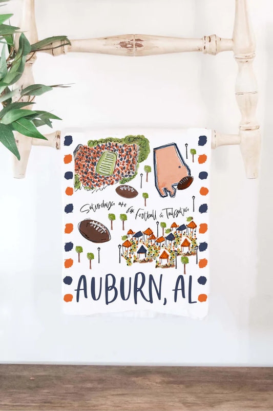 Auburn, AL College Town Towel