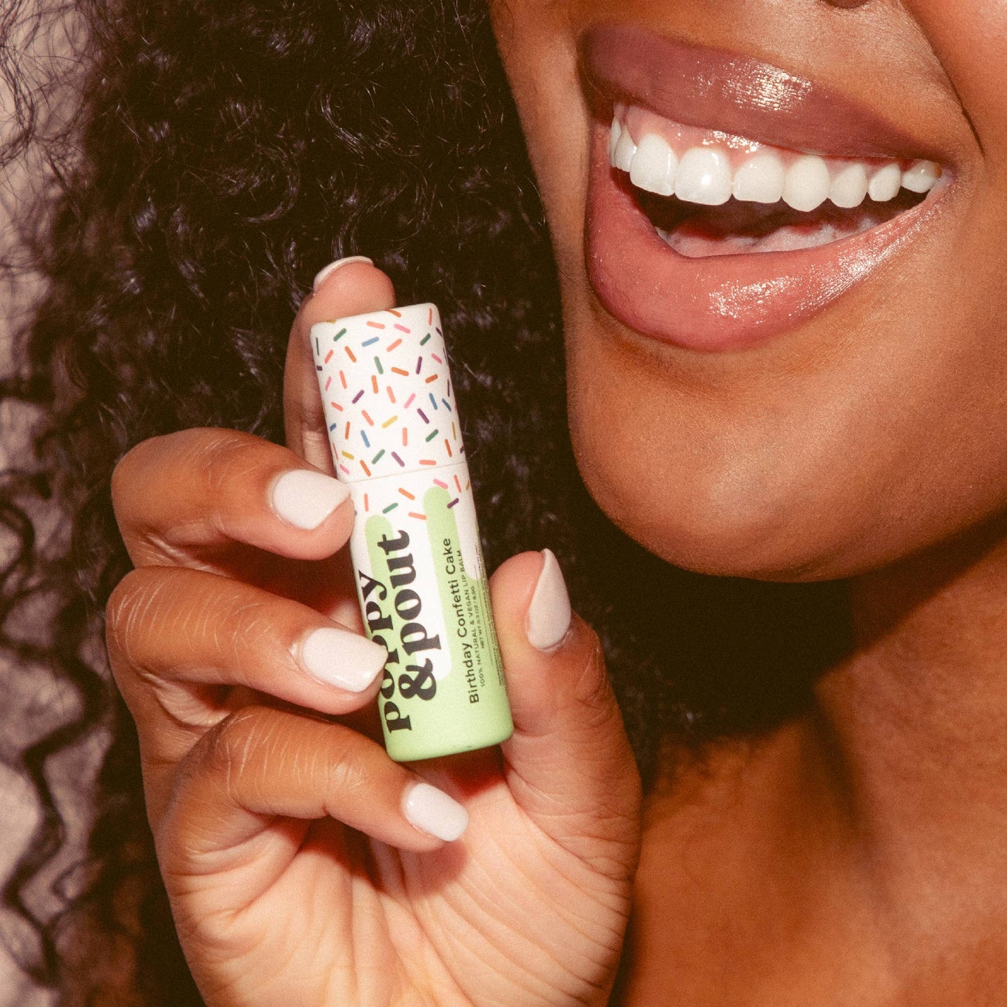 Birthday Confetti Cake Plant-Based Lip Balm: Green