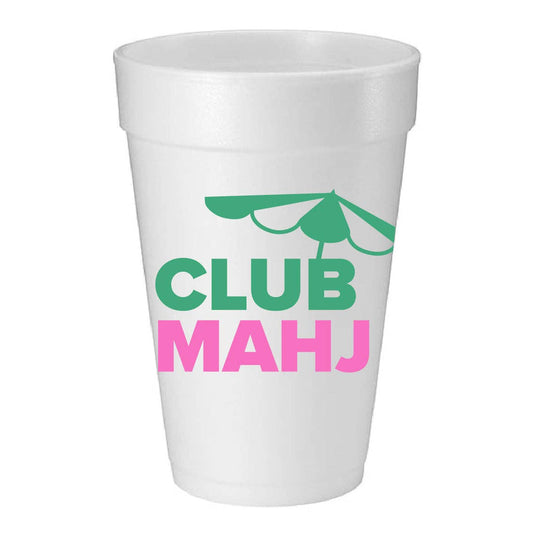 "Club Mahj" Mahjong Foam Cups