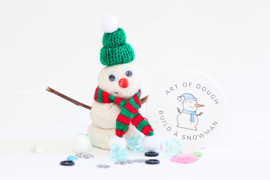 Build-a-Snowman Sensory Dough Jar