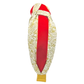 Gold Botanical with Red Velvet Knot Headband