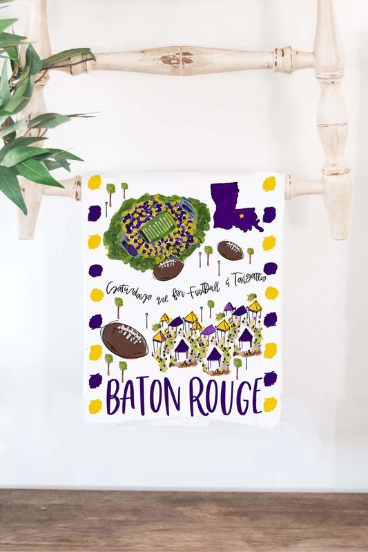 Baton Rouge Cotton College Town Towel