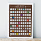 100 Beers Bucket List Scratch-Off Poster