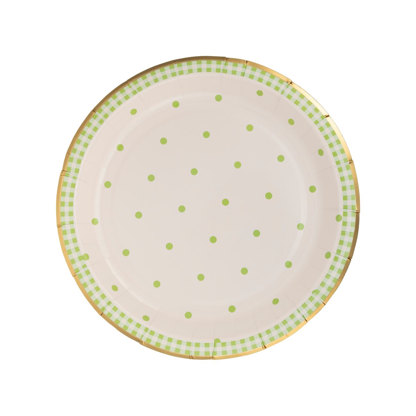 Spring Polka Dot Paper Plate Set