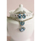 The Marilyn 4-Piece Jewelry Set: Blue/Silver