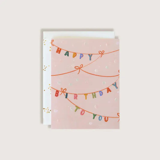 Happy Birthday Banner Greeting Card