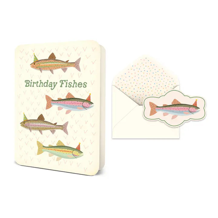 Birthday Fishes Greeting Card