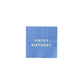 Palisades Blue Signature "Happy Birthday" Cocktail Napkins