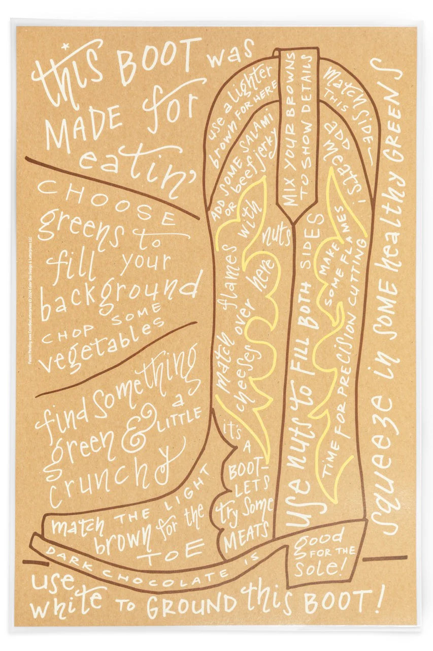 Reusable Charcuterie Cheat Sheet | Boot