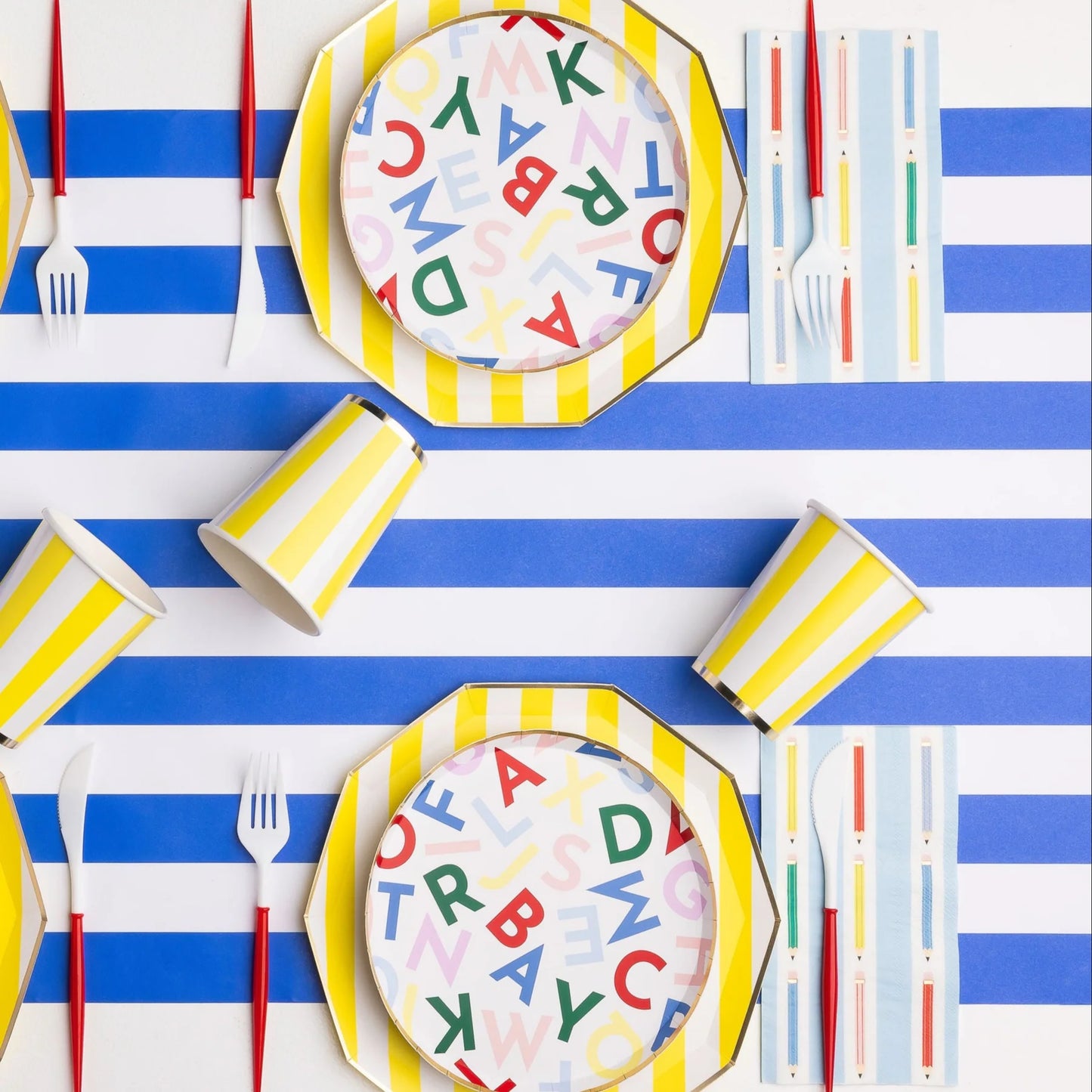 Pencil Stripe Guest Towel Napkins