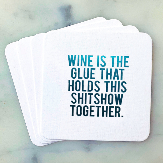 Paper Coasters: Wine is the Glue