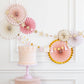 Paper Fan Set: Princess (Pink & Gold)
