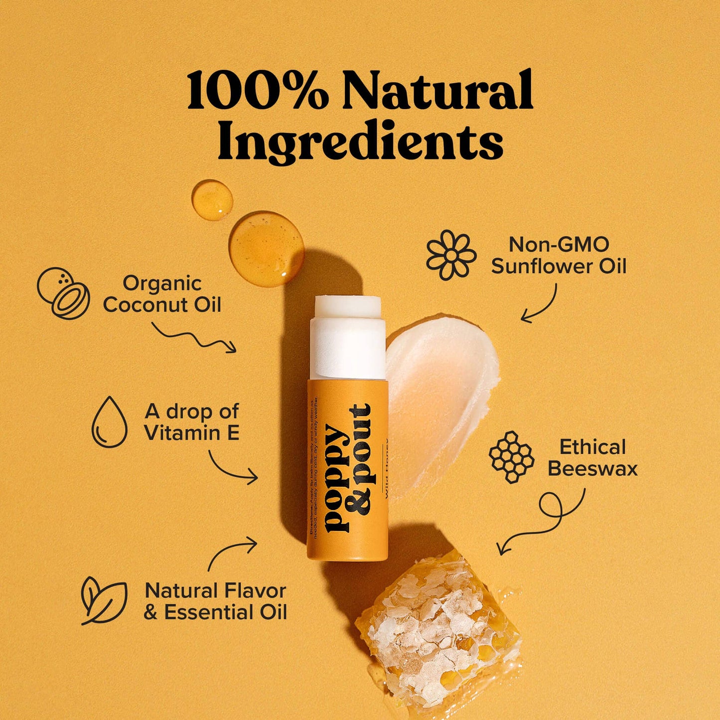 Wild Honey Plant-Based Lip Balm