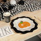 Black Scalloped Dinner Plates