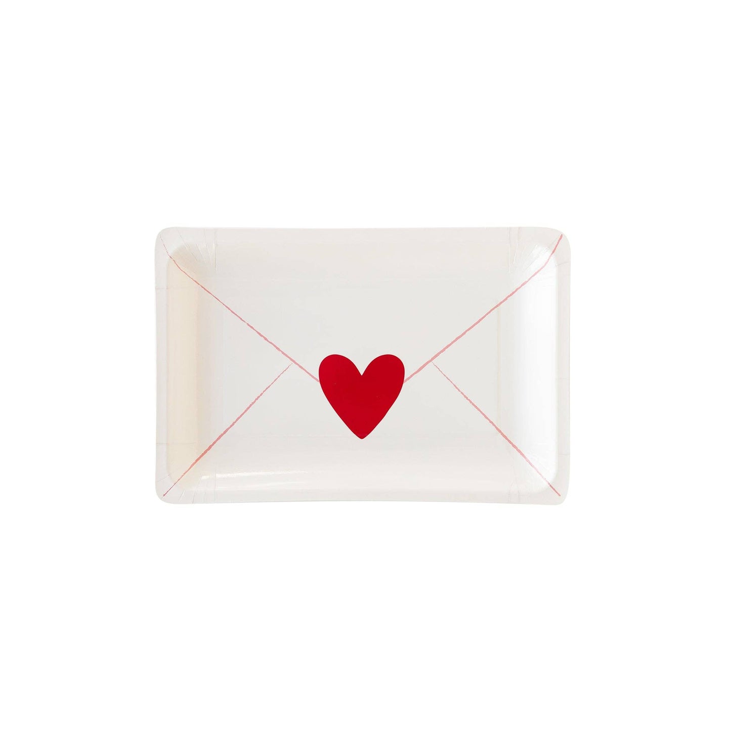 Love Letter Shaped Paper Plate