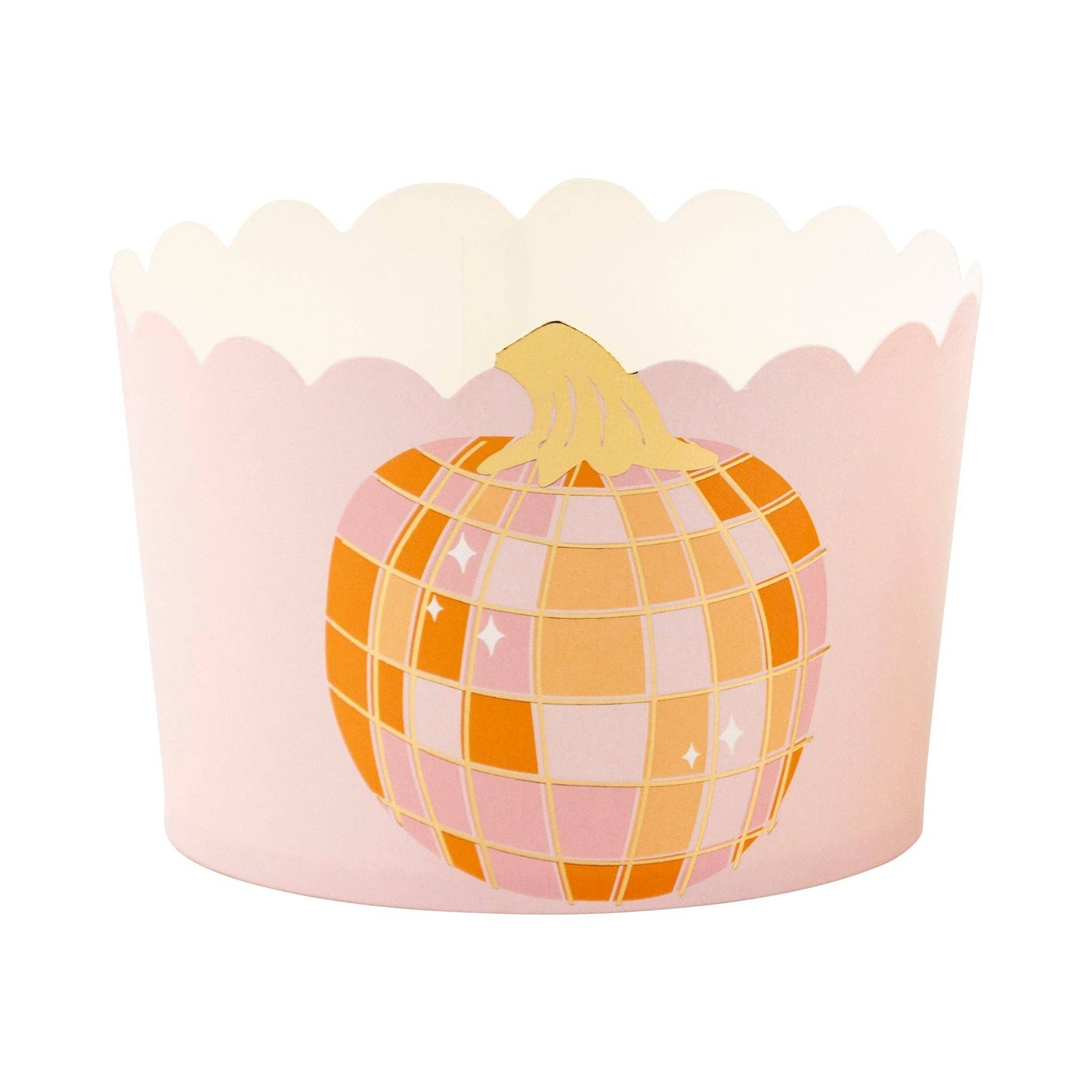 Jumbo Foil Pumpkin Disco Baking/Treat Cups