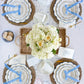 Blue Pembroke Flower Paper Disposable Dinner Napkin