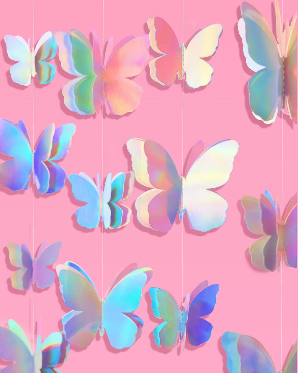 Iridescent Butterfly Garland