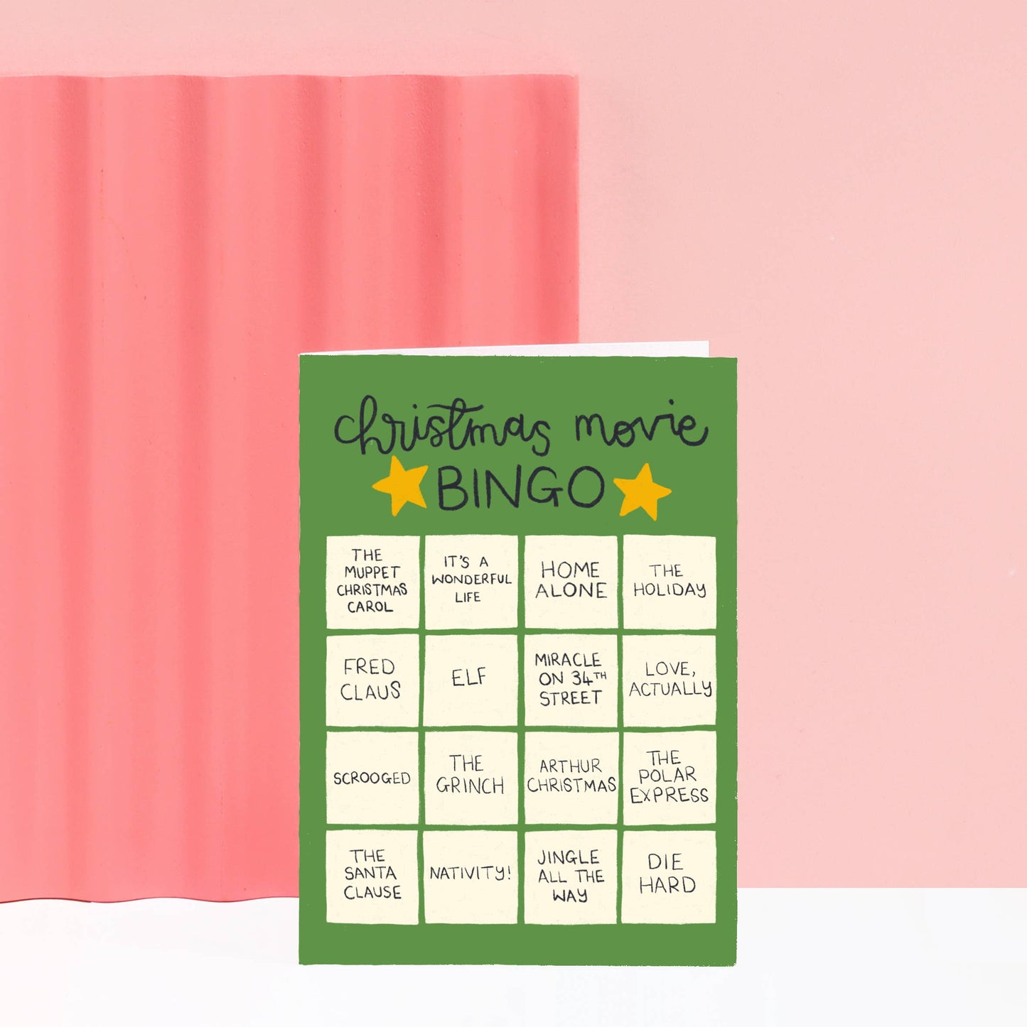 Christmas Movie Bingo Greeting Card