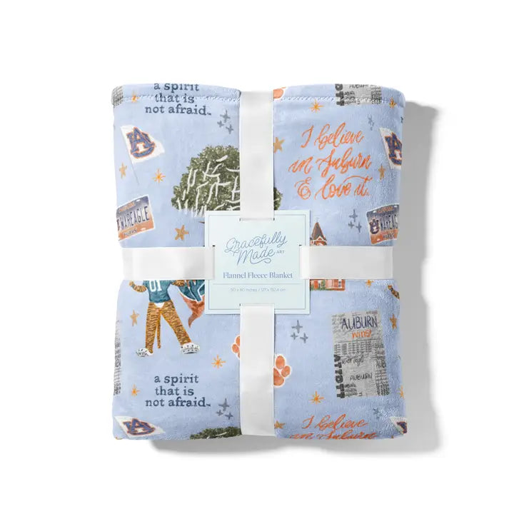 Auburn University Flannel Fleece Blanket