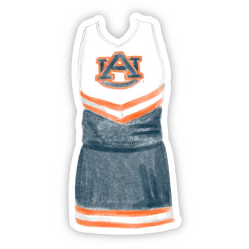 Auburn University Cheerleading Uniform Sticker