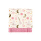 Pink Hocus Pocus Witchy Print Fringe Cocktail Napkin