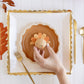 Gold Ruffle Edge Square Plate