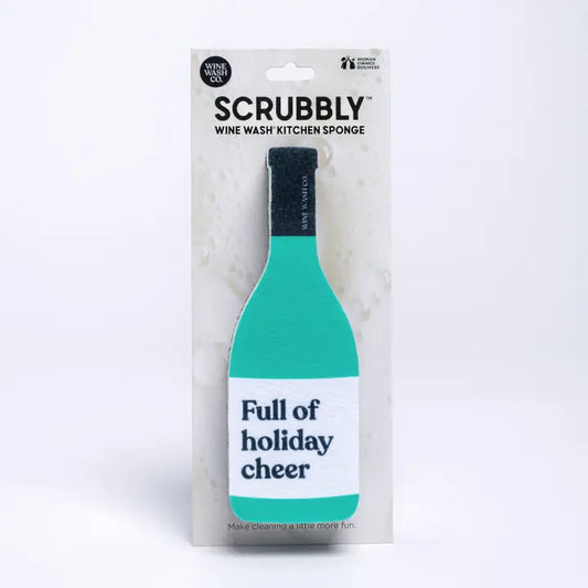 "Full of Holiday Cheer" Holiday Scrubbly™ Sponge