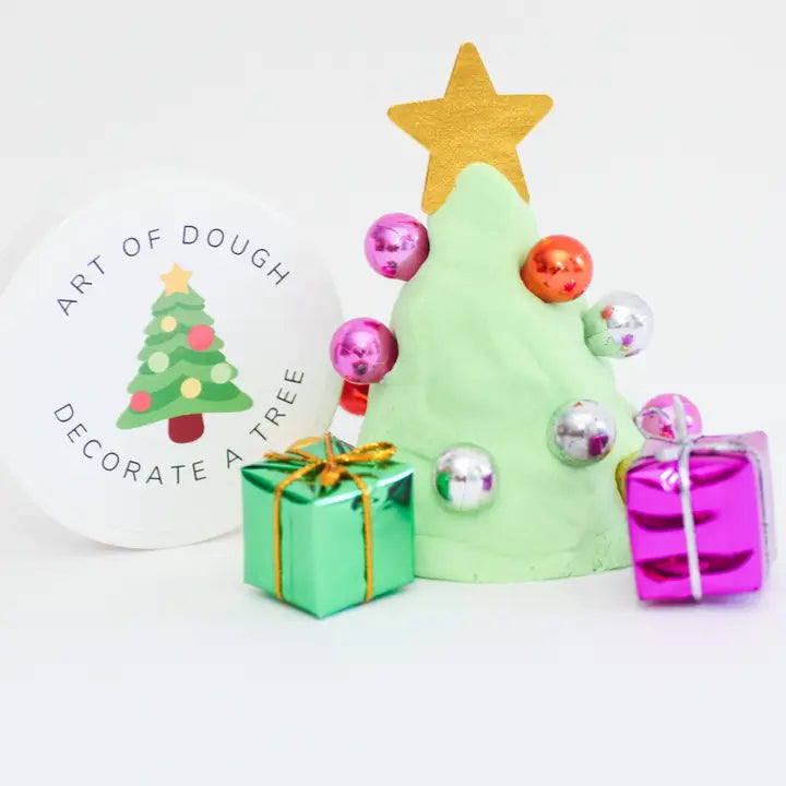 Build-a-Christmas Tree Sensory Dough Jar