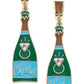 Cheers to Forever Champagne Enamel Earrings