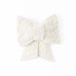 Clara Beaded White and Pearl Bow Barrette