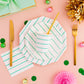 Frenchie Stripe Large Plates: Clover
