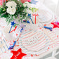 Cobalt Blue Frenchie Stripe Small Plates