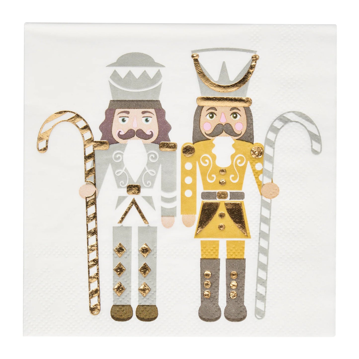 Gilded Nutcracker Paper Cocktail Napkin