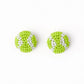 Coco Tennis Ball Beaded Post Earrings