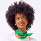 Coco Tennis Ball Beaded Post Earrings