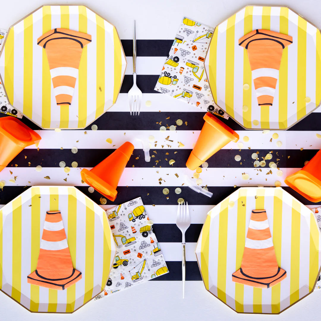 Black Noir Signature Cabana Stripe Table Runner