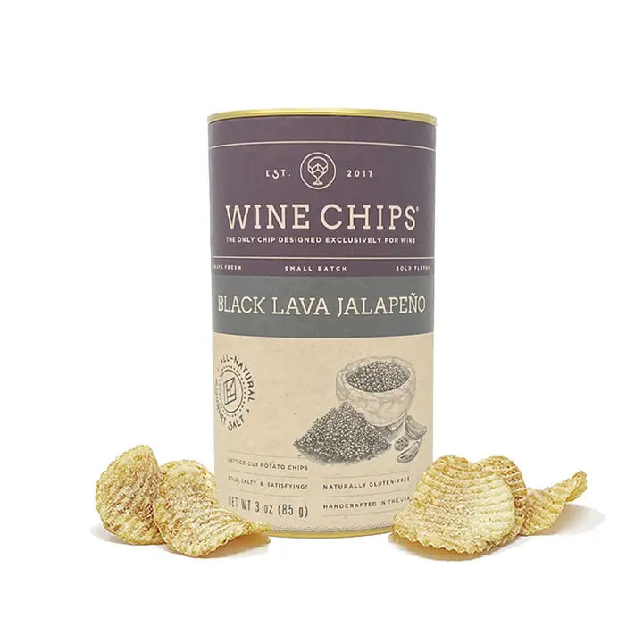 Wine Chips: Black Lava Jalapeño (3 oz)