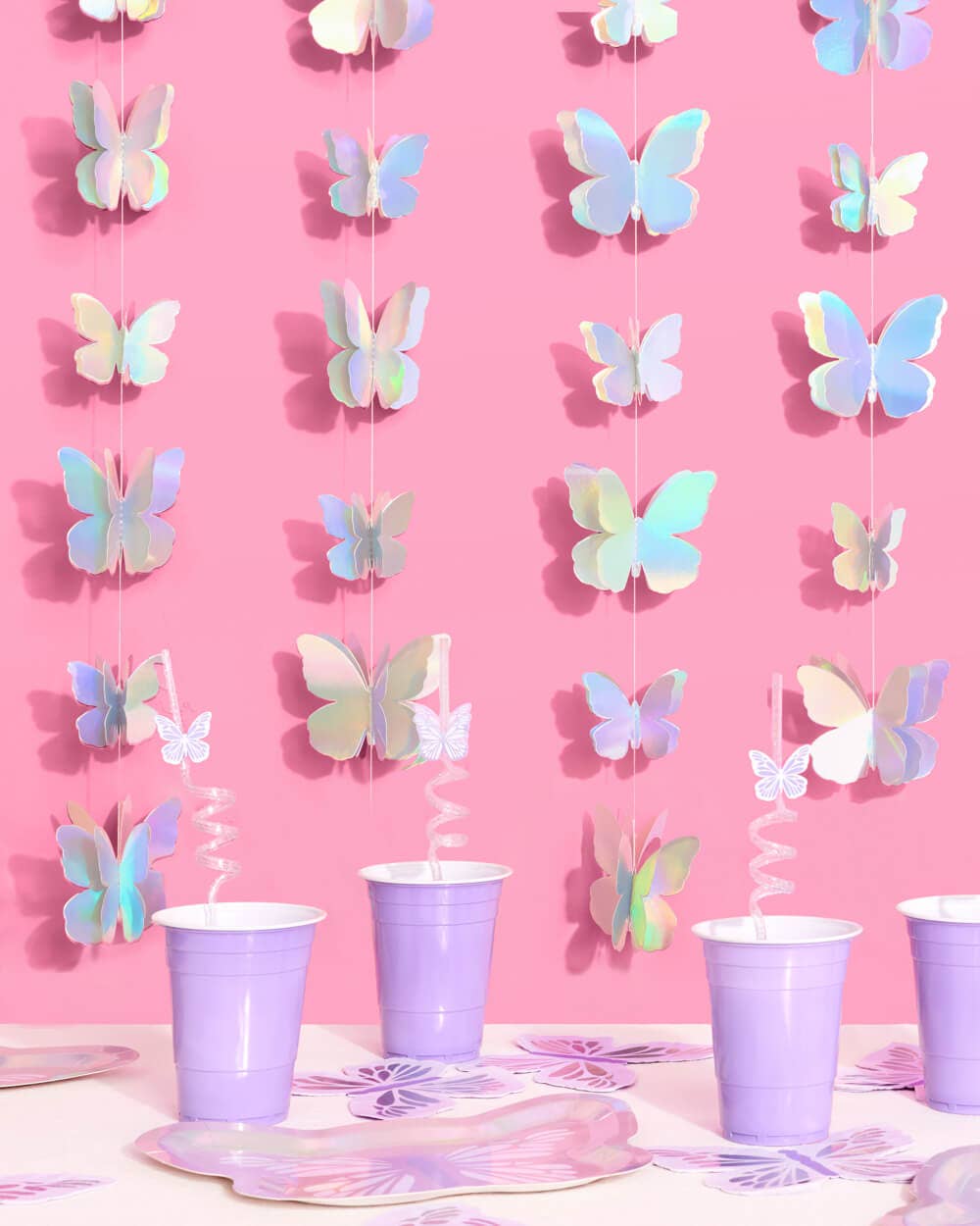 Iridescent Butterfly Garland