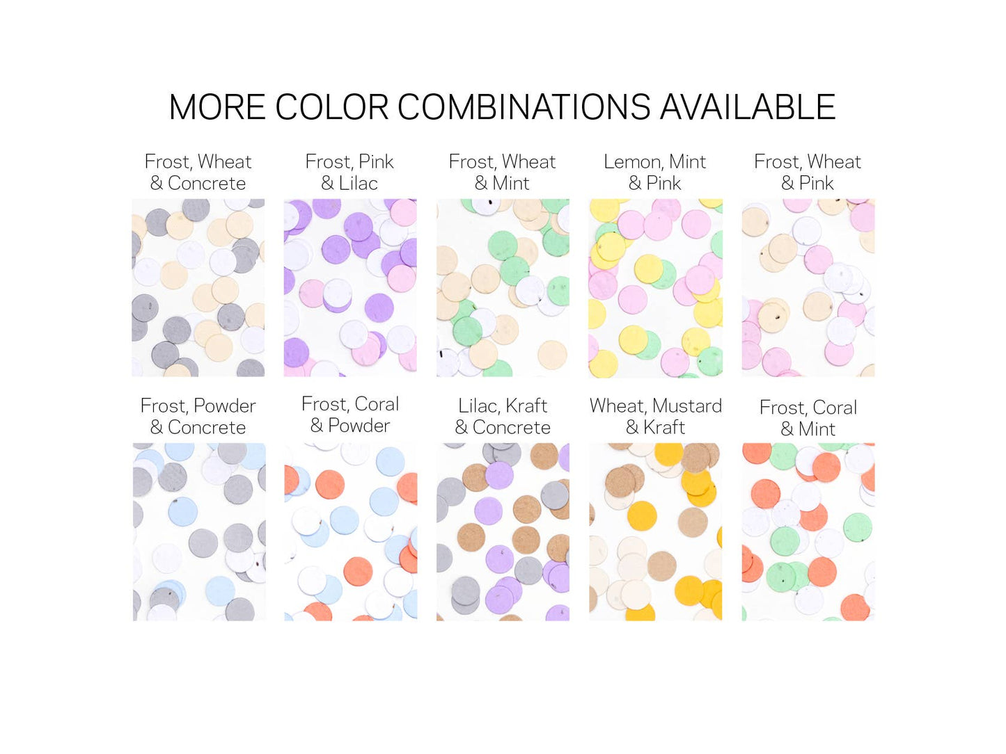 Mini Wildflower Seed Confetti Refill: Frost/Pink/Lilac